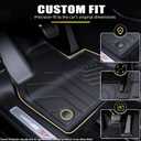 PROSHEVE Floor Mats for Ford Explorer 2020-2026 6 Passenger, Custom Fit All Weather TPE Floor Mats & Cargo Liner with Backrest Mat, Waterproof Anti-Slip Accessories