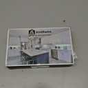 Asidrama 10 Pack Brushed Gold Kitchen Cabinet Knobs - Dresser & Drawer Knobs - Zinc Cabinet Hardware (Single Hole Knob)