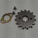 428-15T Front Sprocket 17mm Replacement Parts Fit for 50cc 70cc 110cc 125cc 140cc 160cc Honda TaoTao Roketa Coolster Sunl Lifan Chinese ATV Quad Dirt Bike.(17mm,428-15T)