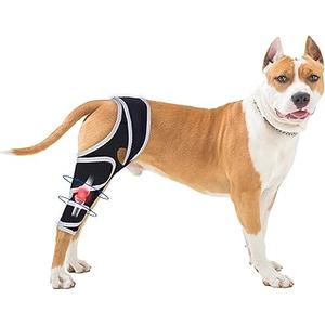 Dog Knee Brace for Torn Acl Hind Leg, Relieves Ligament Injury and Joint Pain, Adjustable Leg Support Bracket for Warmth and Support, Universal Dog Knee Brace for Four Legs(XL)