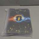 4 Pocket Trading Card Binder,400 Pockets Trading Card Collection Book with Sleevese,3-ring Zipper Sports Card Album with 50 Removable Double-Sided Card Holder (Black) (1-9.6*7*1.8 in)