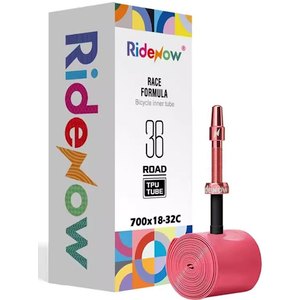 RideNow TPU Inner Tubes 700C x 18-32C / 32-47C with 45mm/65mm/85mm Metal Presta Valve, Removable Valve Cores for All Road or Gravel Bike 