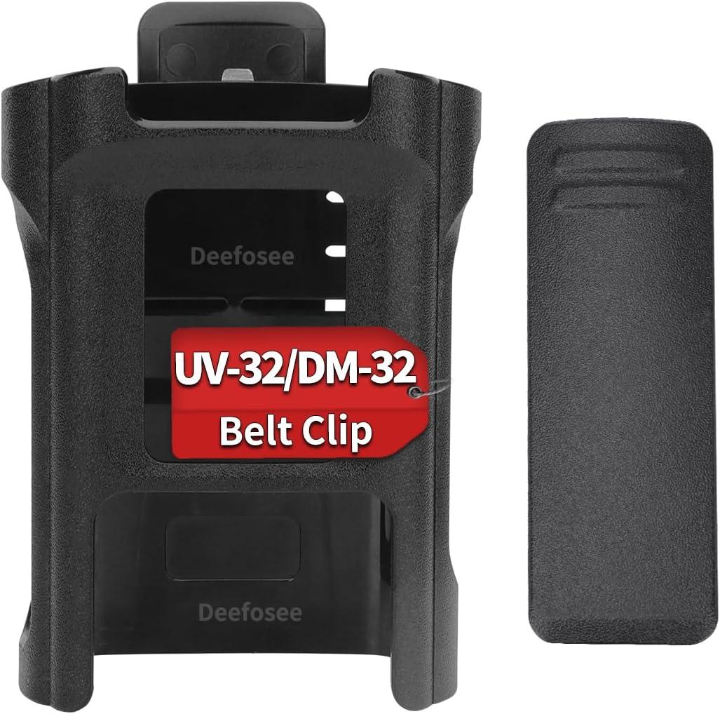 BAOFENG DM32/UV32 Radio Holster, Walkie Talkie Belt Holder Case UV-32 Belt Holder For DM32 UV32 Walkie Talkie Holder Duty Belt Accessories Portable Travel Camping Storage
