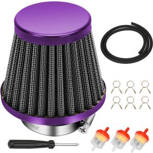 HIAORS 35mm Air Filter for 50cc 70cc 90cc 110cc 125cc Taotao Coolster Baja Apollo SSR Kazuma Pit Dirt Bike ATV Quad Go Kart Motorcycle XR50 XR70 DB10 DB14 ATA-110B PW80 KFX 50 Parts Purple