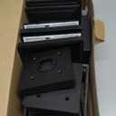 APONUO Solar Post Cap Lights Color Changing 6 Pack - RGB 8 Solid & Gradient Colors, IP65 Waterproof, for 4x4 5x5 6x6 Wood Vinyl Fences, Deck, Patio, Yard (Black)