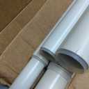 KAMANINA 1 Inch Double Curtain Rod for Windows 72 to 144 Inches (6-12 Feet), White Heavy Duty Drapery Rods, Adjustable Double Rods with End Caps, Fewer Rods, Faster Setup