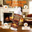 Fireplace Cleaning Set Fireplace Soot Remover with Scrub Brush for Brick, Stone, Rock, Tile, and Marble Nonabrasive Brick Cleaner, Gentle Formula for Bricks & Glass Indoor and Outdoor -16.91 oz