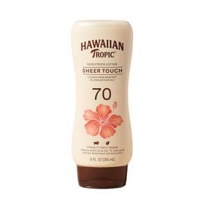 Hawaiian Tropic Sheer Touch Lotion Sunscreen SPF 70, 8oz | Broad Spectrum, Oxybenzone-Free, Sunblock Lotion, Hawaiian Tropic Sunscreen SPF 70, 8oz