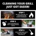 Grill Rescue BBQ Replaceable Scraper Cleaning Head, [Rescue-Upgraded], Bristle Free Grill Brush, Durable and Unique Scraper Tools for Cast Iron or Stainless-Steel Grates, Barbecue Cleaner (Rescue Pro)