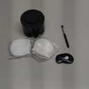 Nessus Reusable Kit for Nespresso Pods Vertuo, Reuse Old Coffee Pods for Nespresso Vertuo: 100 Pcs Aluminum Foil Seal Lid, Holder, Brush, Refillable Vertuo Plus Next Capsule Machine(No Pods Come) (Black)