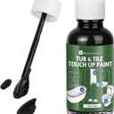 3 x Black Touch Up Paint tile paint porcelain repair kit Specialty Tub and Tile, High-Gloss Quick-Dry Porcelain Paint for Scratches & Chips on Porcelain, Acrylic, Enamel, Cast Iron, Tubs, Tiles, Sinks Wooden furniture and Toilets