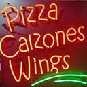 Neon Signs Beer Bar Cafe Shop Sign Pizza Calzones Wings Neon Signs for Hotel Pub Cafe Man Cave Neon Light Art Wall Lights 24 X 20 Inches