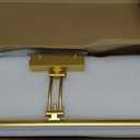 Yuichoy 3 Pack Picture Light Battery Operated for Wall, 16" Wireless Display Art Lighting for Painting with Remote, Dimmable 5200mAh Library Light, Gold Picture Frame Lights for Gallery