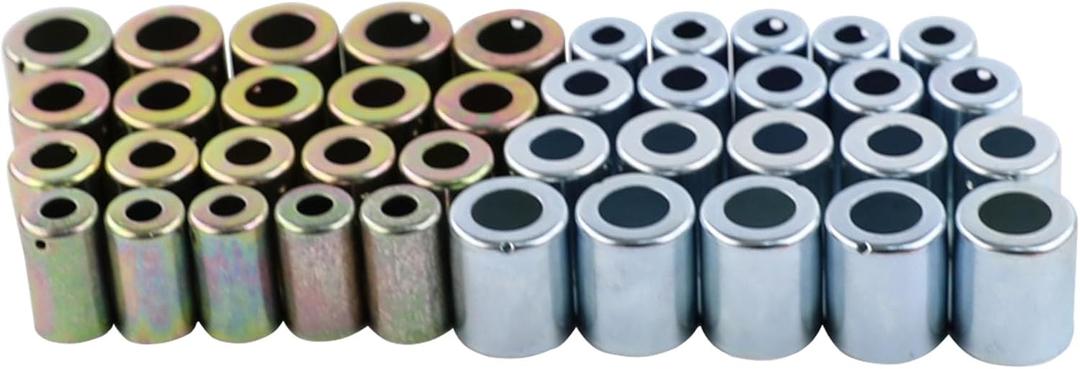 40PCS Hose Ferrule Set #6#8#10#12 Size Color Zinc Coating and Blue White Zinc Coating