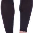 Doc Miller Compression Calf Sleeve for Men & Women 20-30mmHg Graduated Support for Running, Shin Splints, Calf Strain Knee High, (Black, L)