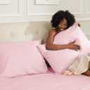Sunflower King Pillowcases Set of 2, 100% Cotton King Pillow Cases 2, 2040 inches Dark Pink, Soft and Breathable