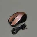 Mouse for MacBook Bluetooth Wireless Mouse Laptop MacBook Air Mac Pro Silent Rechargeable PC iPad Optical Mouse with Jiggler Dual Mode Switch Bluetooth 5.2/3.0 and 2.4GHz USB Type-C Receiver ROSE GOLD