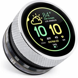 1.28inch ESP32-S3 Round Knob Touch Display, 240240 HMI IPS Rotary Display Development Board, 2.4G WiFi and BLE Capacitive Touch Screen Compatible with Arduino IDE and The LVGL Library