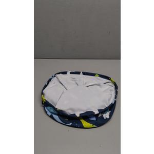 Round laundry basket with handle - waterproof foldable Oxford cloth basket for bedroom and living room storage16.5*13.8in 