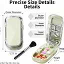 2 x Portable Pill Cutter and Splitter - Easy-to-Use Cutter for 1/2, 1/4, and Tiny Pills - Compact, Durable, and Ideal for Medication Precision