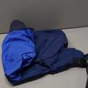 BRKURLEG Dog Raincoat Adjustable Dog Rain Jacket with Hood Dogs Waterproof Rainproof Jacket with Leash Hole Pet Poncho Rain Coat Poncho with Reflective Strip, Blue, XXXL (XXXL(Back Length 26.7"))