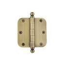 Nostalgic Warehouse Ball-Tip Residential Door Hinge with Radius Corner 4 x 4 inch Radius
