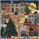 Galison Winter Lights Foil Puzzle 500 Pieces  Holiday Jigsaw Puzzle Featuring Festive City Scene by Joy Laforme  Thick, Sturdy Pieces Challenging Family Activity Great Gift Idea