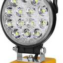 Willpower Cordless LED Work Light for Dewalt 18V/20V Battery, 4'' 42W LED Floodlight for Outdoor and Job Site Camping Garage Lighting, Low Voltage Protection, USB & Type-C Charging Port (No Battery)