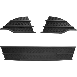 BXZ Front Bumper Insert Lower Grille Outer Grill 3pcs for 2013 2014 2015 2016 Ford Escape SE|S|S Puls