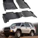 Car Accessories for Toyota 4Runner 2003-2009 Floor Mats, All Weather Front Rear Floor Liners for 4 Runner 2003 2004 2005 2006 2007 2008 2009 SUV Black Rubber Trunk Carpet Automotive Accessories 3PCS