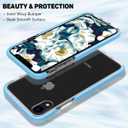 MATEPROX Compatible with iPhone XR Case Clear Thin Slim Anti-Yellow Anti-Slippery Anti-Scratches Cover Shockproof Bumper Case for iPhone XR 6.1'' (Blue)