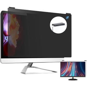 Computer Privacy Screen Filter 24 Inch, 9H Hardness Hanging Computer Screen Privacy Shield Compatible with 23.6,23.8 inch for 16:9 Widescreen Monitor, Eye Protection and Blue Light Blocks