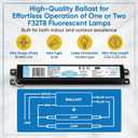 ICN1P32N, 120-277V, 50-60Hz Input Frequency, Solid Wire Type, Instant Start Centium Electronic Fluorescent Ballast for 1 F32T8 Lamp Type, Indoor/Outdoor Use with Automatic Restart Ballast Box