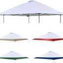 Replacement Cover Compatible with Coleman Oasis 13' x 13' Model:1606532, 2156426, 2156428 2157498, 2622040,Compatible with Core Equipment #40155,#40363,#40325,Canopy Cover ONLY, (White)