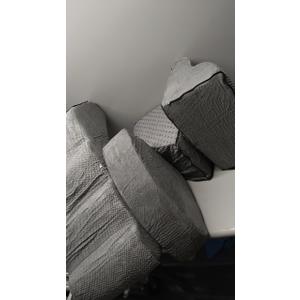 Dog Stairs/Steps for High Beds, A.FATI 6 Step Foam Pet Steps for Small Dogs/Old Pets, Non-Slip Dog Ramp for Bed, Grey, 4 Modules