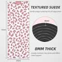 ILILI Yoga Mat Leopard Print Yoga Mat 8mm, Suede & TPE Thick Exercise Mat