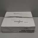 HOUSE DAY Wood Suit Hangers for Men, Wide Shoulder Wooden Hangers with Non Slip Pants Bar, Smooth Retro Finish 360 Swivel Hook Solid Wood Coat Hangers for Heavy Clothes Hanger 6 Pack (Cherry Wood)