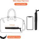 LOVANI Mini Flat Iron Travel Size Nano Titanium Dual Voltage Portable Hair for Worldwide Use 0.5 Inch Straightener with Professional Heat Resistant Travelling Bag