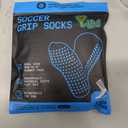 Lux Dual Grip Socks - Soccer Grip Socks for Men and Women. GripArray Performance & Comfort (Medium, White)