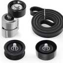 Belt Tensioner Serpentine Belt Idler Pulley Kit for Hyundai Sonata/Tucson/Santa Fe Sport, for Kia Optima/Sorento/Sportage 2011-2015 2.0L 2.4L # 252122G760, 2528125000, 2528825001