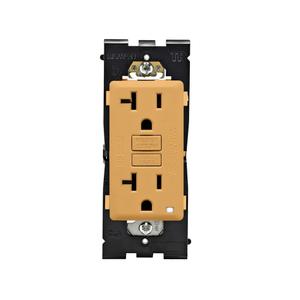 Leviton Renu Self-Test Tamper-Resistant GFCI Outlet, 20-Amp, RGF20-TC, Toasted Coconut