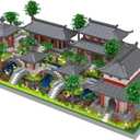 Kadablk Architecture Chinese Style of Suzhou Garden,Set 3 Backyard, Micro Block,Classical Famous Building Block Set,Asian Cultures,3988 PCS for Adults and Teens