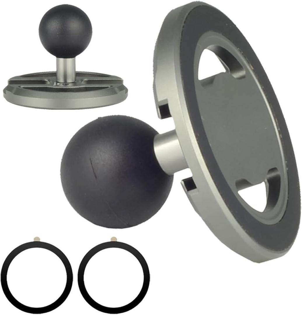 Magnetic Car Phone Holder Mount with B Size 25mm 1" Ball Compatible with Magsafe iPhone 16 15 14 13 Pro Max RAM mounts B Size 1 inch Double Socket Arm Magsafe Ball Mount Adapter