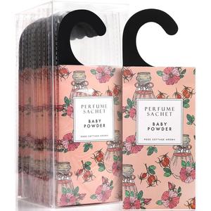 ROSE COTTAGE Large 12 Packs Baby Powder Hanging Closet Air Freshener Scented Sachets Long Lasting Smell Goods