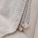 Peshtemania Premium Cotton Boho Throw Blanket Fall Throw Blanket |50x60| Beige Cream for Bed Sofa Couch Outdoor Farmhouse Turkish Throws and Blankets for Bedroom Picnic Blankets Yoga Blanket
