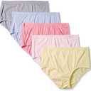 Fruit of the Loom Women's Plus Size Fit for Me 12 Pack Beyondsoft Brief Panties, Size 10
