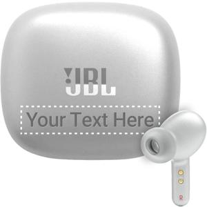 JBL Live Pro 2 with Case - Silver - with Optional Custom Engraving - Noise Cancelling Earbuds - 40 Hours of Playback - Wireless Charging, IPX5 Water Resistant