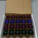 Novelty Lights Incandescent G50 Globe Replacement Bulbs - Outdoor Individual Bulbs for Events, Holiday Parties, Patios, and More - E17/C9 Intermediate Base, 7 Watt Lights (Multi, 25 Pack)