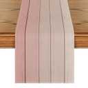 Artoid Mode Pink Retro Rustic Wood Texture Table Runner, Mothers Day Kitchen Dining Table Decoration for Home Party Decor 13x72 Inch