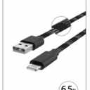 CCY 6.5Ft Braided MFI Black